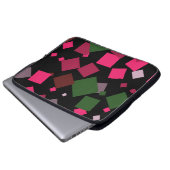 Farbiger abstrakter Hintergrund Laptopschutzhülle (Vorne Knopf)