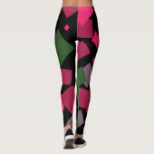 Farbiger abstrakter Hintergrund Leggings (Rückseite)