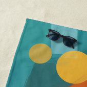 farbiger abstrakter Hintergrund mit geometrischer Strandtuch (Beispiel)