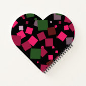 Farbiger abstrakter Hintergrund Notizblock (Rückseite)