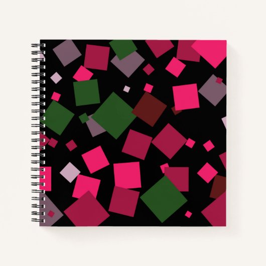 Farbiger abstrakter Hintergrund Notizblock (Vorderseite)