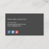 Farbiger Abstrakter Hintergrund | Rotes Bar Visitenkarte (Rückseite)