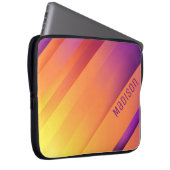 Farbiger Abstrakter Hintergrund und individuelle A Laptopschutzhülle (Vorne Rechts)