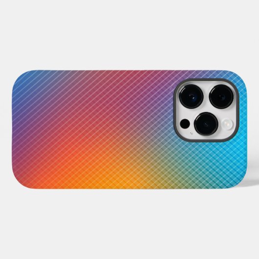 Farbiger abstrakter holografischer Hintergrund Nr. Case-Mate iPhone Hülle (Rückseite (Horizontal))