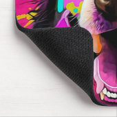 Farbiger Abstrakter Hund Mousepad (Ecke)