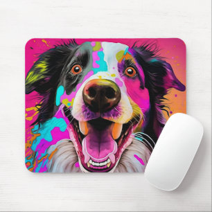 Farbiger Abstrakter Hund Mousepad