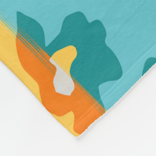 Farbiger Abstrakter Leopardenhintergrund. Fleecedecke (Ecke)