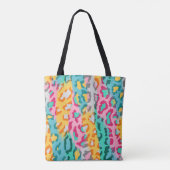 Farbiger Abstrakter Leopardenhintergrund. Tasche (Rückseite)