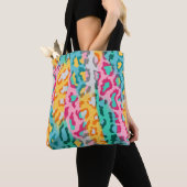 Farbiger Abstrakter Leopardenhintergrund. Tasche (Von Nahem)