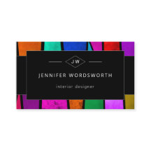 Farbiger Abstrakter Lila Blue Pink Black QR Code