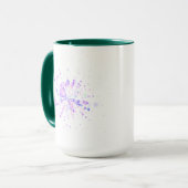 Farbiger abstrakter Neon-Splash Tasse (Vorderseite Links)