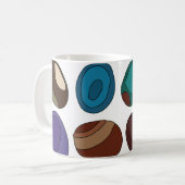 Farbiger Achatstein Kristallheiler Kaffeetasse (Vorderseite Links)