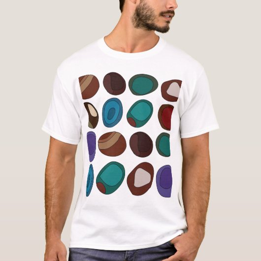 Farbiger Achatstein Kristallheiler T-Shirt (Vorderseite)