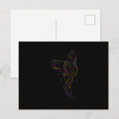 Farbiger Adler Postkarte (Vorne/Hinten)