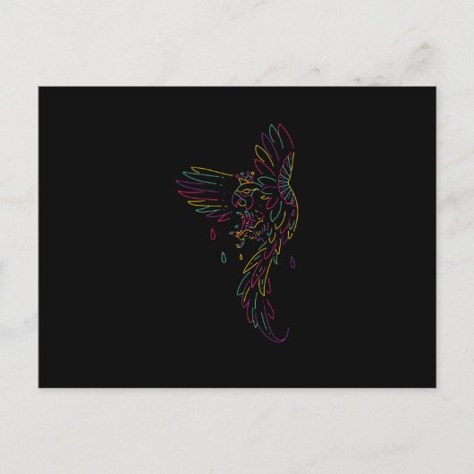 Farbiger Adler Postkarte (Vorderseite)