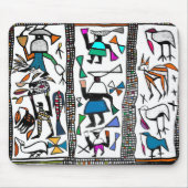 Farbiger afrikanischer Senufu-Druck Mousepad (Vorne)