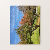 Farbiger Ahornbaum im Herbst Puzzle (Vertikal)