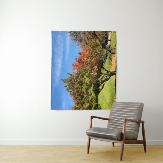 Farbiger Ahornbaum im Herbst Wandteppich (Beispiel)