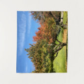 Farbiger Ahornbaum im Herbst Wandteppich (Vorderseite)