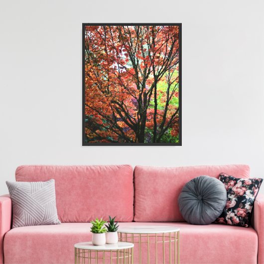 Farbiger Ahornbaum Leinwanddruck (Insitu (Wohnzimmer))