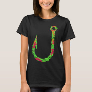 Farbiger Angelhaken T-Shirt