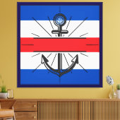 Farbiger Anker Leinwanddruck (Insitu (Wohnzimmer))