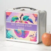 Farbiger Apfel 1. Klasse Stern 2026 Metall Brotdose (Beispiel)