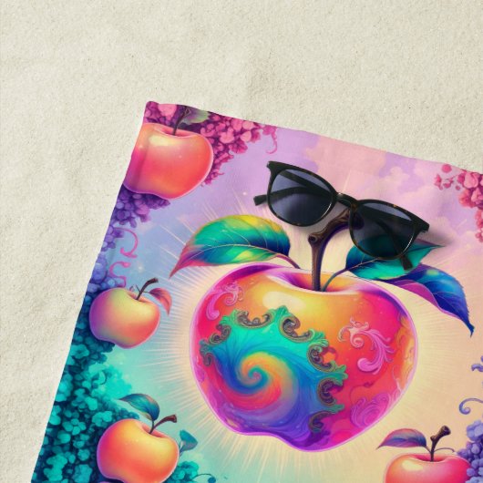 Farbiger Apfel für den Sommer Strandtuch (Beispiel)