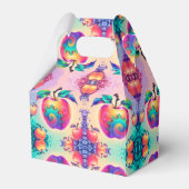 Farbiger Apfel Geschenkschachtel (Rückseite)