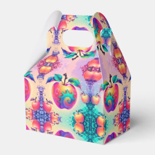 Farbiger Apfel Geschenkschachtel