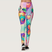 Farbiger Apfel Leggings (Rückseite)