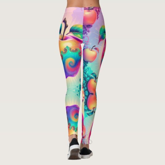 Farbiger Apfel Leggings (Rückseite)