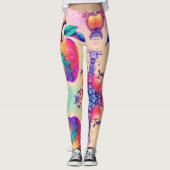 Farbiger Apfel Leggings (Vorderseite)