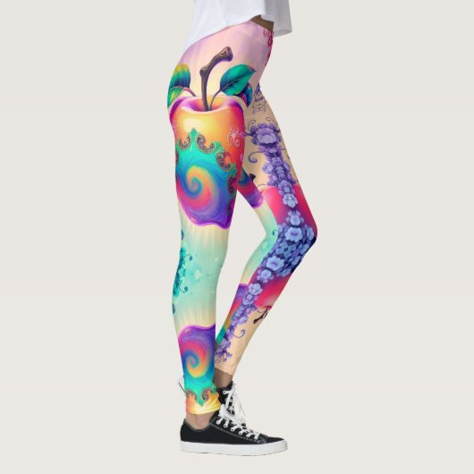 Farbiger Apfel Leggings (Rechts)
