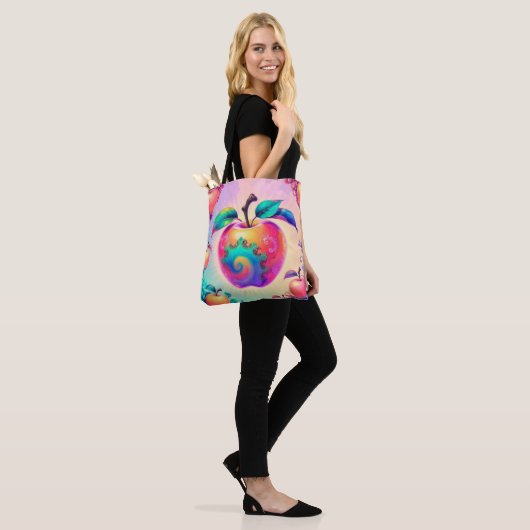 Farbiger Apfel Tasche (Am Model)