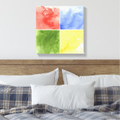 farbiger Aquarellhintergrund für Ihr Design Leinwanddruck (Insitu (Schlafzimmer))