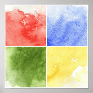 farbiger Aquarellhintergrund für Ihr Design Poster