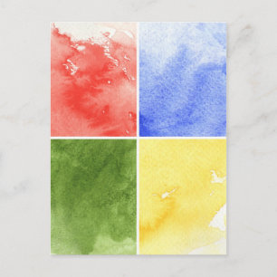 farbiger Aquarellhintergrund für Ihr Design Postkarte