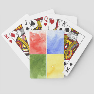 farbiger Aquarellhintergrund für Ihr Design Spielkarten