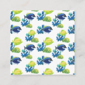 Farbiger Aquarium QR Code Begleitkarte (Rückseite)