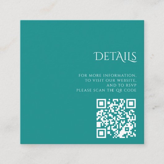 Farbiger Aquarium QR Code Begleitkarte (Vorderseite)