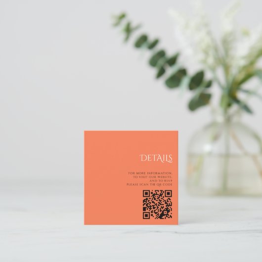 Farbiger Aquarium QR Code Begleitkarte (Stehend Vorderseite)