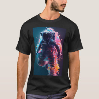 Farbiger Astronaut T-Shirt