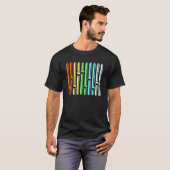 Farbiger Audio-Engineer-Sound-Vu-Messgerät T-Shirt (Vorne ganz)