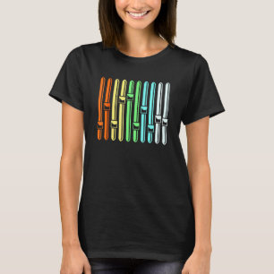 Farbiger Audio-Ingenieur-Sound-Vu-Messgerät T-Shirt