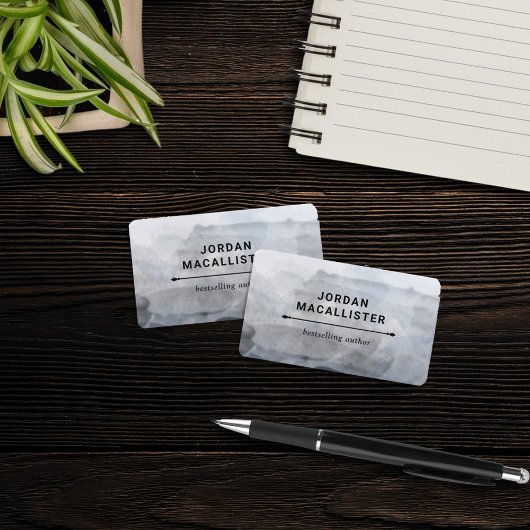 Farbiger Autor Visitenkarte