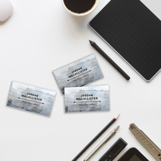 Farbiger Autor Visitenkarte