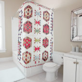 Farbiger Azteken-Muster Duschvorhang (Beispiel)
