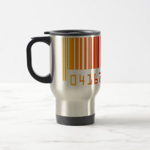 Farbiger Barcode Aluminium-Reisebecher Reisebecher