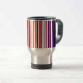 Farbiger Barcode Aluminium Travel Mug Reisebecher (VorderseiteRechts)